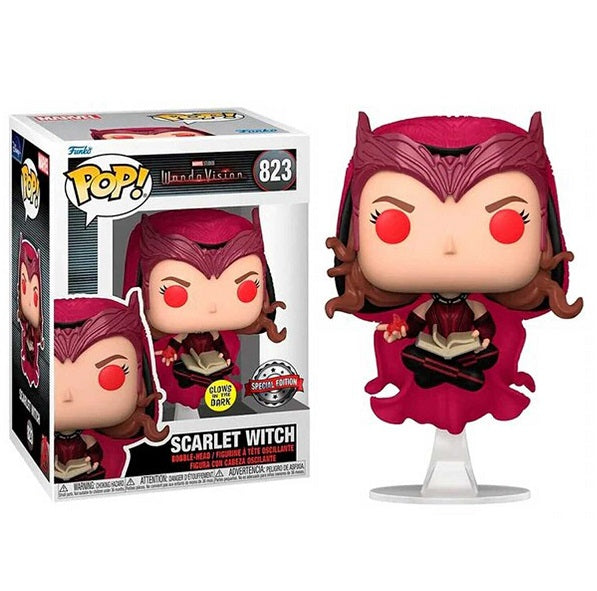 Funko Pop Wanda Vision - Scarlet Witch (823) G.I.T.D. Special Edition Figur Pop