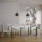 Futura Extendable Console Table with Anthracite Frame and Telescopic Extensions