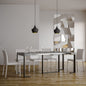 Futura Extendable Console Table with Anthracite Frame and Telescopic Extensions