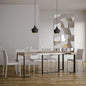 Futura Extendable Console Table with Anthracite Frame and Telescopic Extensions