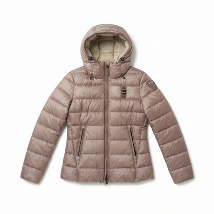 Blauer piumino donna con cappuccio 26WBLDC02070-006648 30CEB nocciola