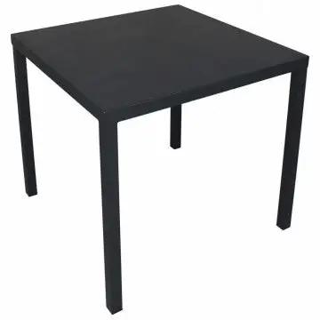 Tavolo Manchester impilabile 80 X 80 in acciaio verniciato a polvere