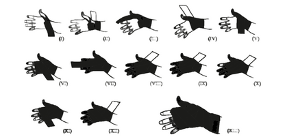 Leone Bendaggio Sottoguanto AB705 Verde Mimetico