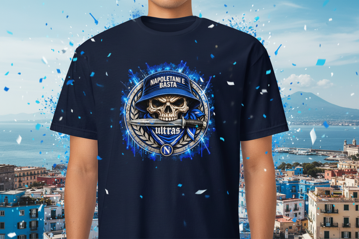 T-Shirt Napoli Tifosi | Cuore Azzurro | GALESPORT