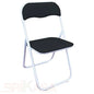 POLO GLOSSY Foldable Chairs with Polished Steel Frame