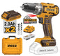20V Cordless Hammer Drill with 2 x 2.0Ah Batteries and Charger – Case Included