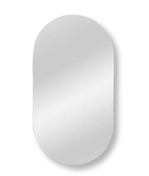 Specchio Ovale 40x80 cm con Piastra Portafaretto