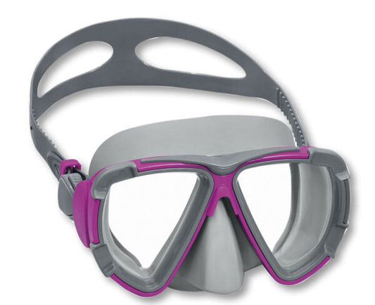 Maschera Snorkeling Blackstripe 14+ Anni, Lenti UV, Regolabile, 3 Colori