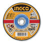 INGCO 115mm x 1.2mm Metal and Stainless Steel Cutting Disc – Flat Centre, 13,300 rpm