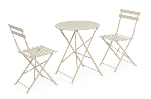 Set Bistrot Austin 3 pezzi (1 tavolo + 2 sedie)