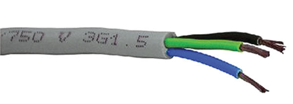 Mantelleitung 3x1,5 mm² grau – Spule 100m für elektrische Hausinstallationen