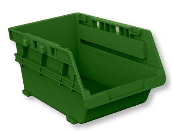 Set 6 Contenitori Impilabili e Sovrapponibili in Plastica PP – 165x110x80 mm