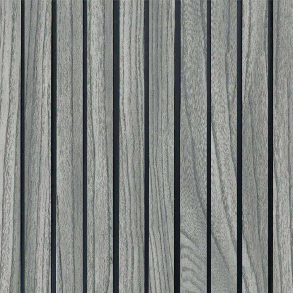 Pannello Murale in PVC con Doghe Effetto Legno 3D