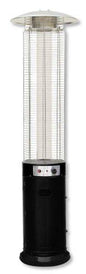 Circular Flame Gas Heater with Black Base – 210 cm Height