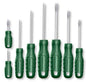 Set 8 Screwdrivers Phillips/Slotted – Magnetic Tip, Round Shank 40CR