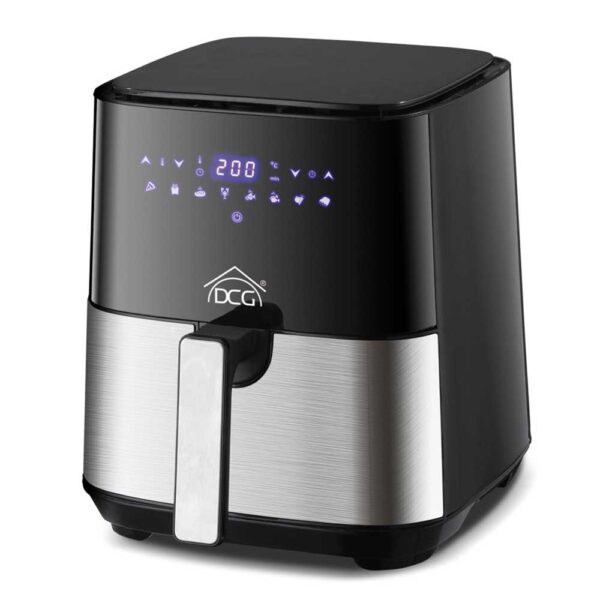 Digitale Heißluftfritteuse 5 Liter 1450W mit Timer und Korb