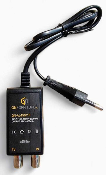Alimentatore TV 12V 450mA per Amplificatori Antenna - 1 Uscita
