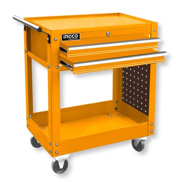 Werkstattwagen 2 Ablagen + 2 Schubladen 712x440x694mm mit Rollen