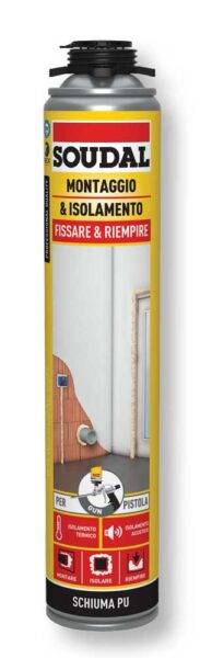 Pistolen-PU-Schaum 750 ml Isolierung Champagne
