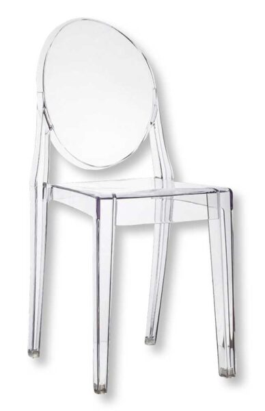Sedia Host Policarbonato Trasparente - Elegante e Resistente 38x50x90h cm