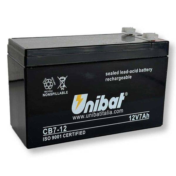 Batteria Servizi SLA Unibat 12V 7Ah Piombo-Acido Sigillata