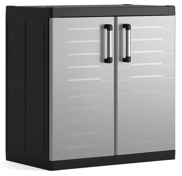 Armadio Basso in Resina Detroit XL, 89x54x93 cm, Ripiani Regolabili