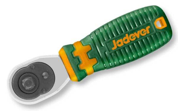 Cricchetto Reversibile 1/4" Corto con Impugnatura – 72 Denti Jadver