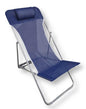 Foldable Reclining Textilene Steel Frame Beach Lounger