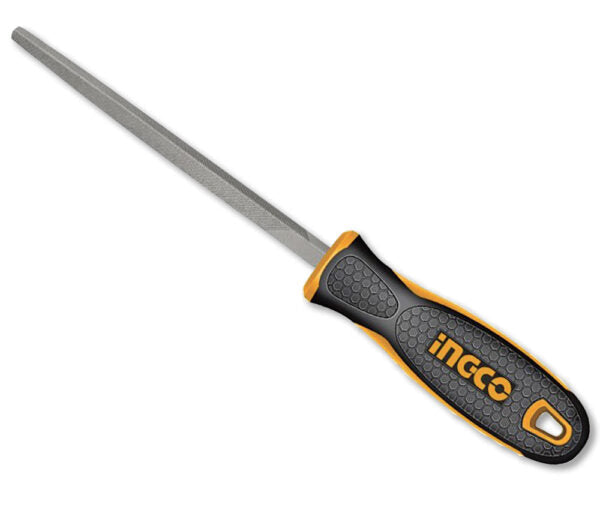 INGCO Dreikantfeile für Stahl 200mm – T12 Stahl, hohe Präzision