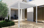 Bioklimatische Pergola Circe100 aus weißem Stahl, 3x3x2,5H