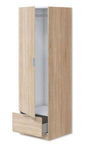 1-Door Wardrobe with Drawer 50x51x170 cm – Canadian Oak