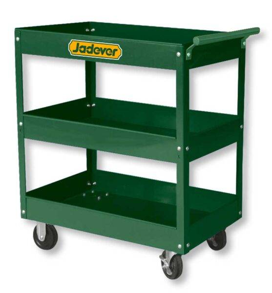 Carrello Portautensili in Acciaio con Ruote – 3 Ripiani 719x365x663 mm