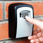 Keybox Wall-Mounted Key Storage - 4-digit combination, zinc alloy, with mounting kit