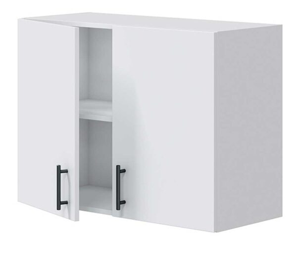 Hängeschrank Kira 80 cm – 2 Türen, MDF, Weiß