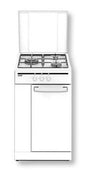 3-Burner Cooker with 15 kg Valved Gas Bottle Compartment