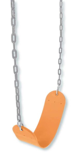 Schaukelsitz 50x14x140cm mit ummantelten Ketten – Orange