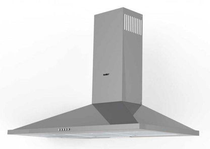 Dunstabzugshaube Pyramide 90 cm Edelstahl 135W 450 m³/h