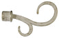 Atene Extendable Curtain Pole 120–210 cm in Ivory Wrought Iron with Gold Finish