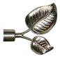 Berlin Extendable Curtain Rod 120–210 cm in Metal with Satin Chrome Finish