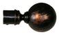 Extendable Curtain Rod Paris 120–210 cm in Black Wrought Iron with Copper Finish
