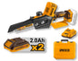 20V Akku-Minihandkreissäge mit 2x 2Ah Akkus + Ladegerät + Koffer