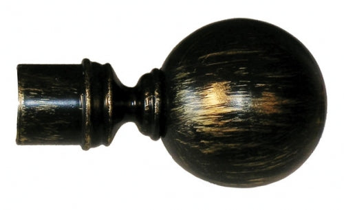 Bastone Tenda Estensibile Parigi 120–210 cm in Ferro Battuto Nero con Dettagli Oro