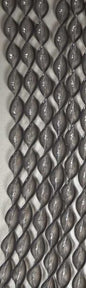 Pearlized transparent PVC insect screen with UV filter