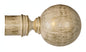 Paris Extendable Curtain Rod 120–210 cm in Wrought Iron Ivory with Gold Finish