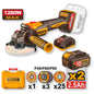Cordless Angle Grinder 115mm 42V Brushless with 2x 2.5Ah Batteries