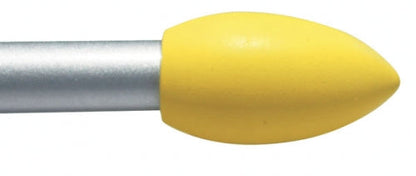 Bastone Tenda Estensibile Warsavia 120–210 cm Acciaio Cromo con Pomoli in Legno Giallo