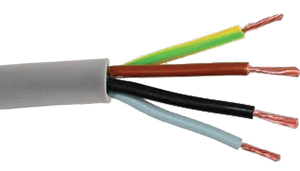 Mantelleitung 4x1,5 mm² grau – Spule 100m für elektrische Anlagen