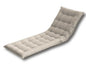 Cushion for Sun Lounger 186x62 cm - Quilted Cotton, Natural