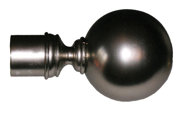 Ausziehbare Gardinenstange Paris 120–210 cm Stahl Chrom satiniert mit Halterungen und Ringen