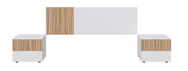 Kopfteil mit Nachttischen Ethna 266 cm – Modernes und funktionales Design